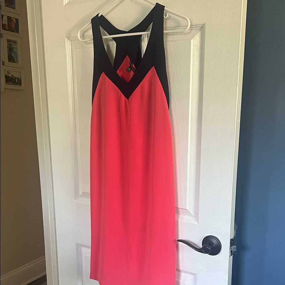 Felicity & Coco Black and Pink Backless Dress